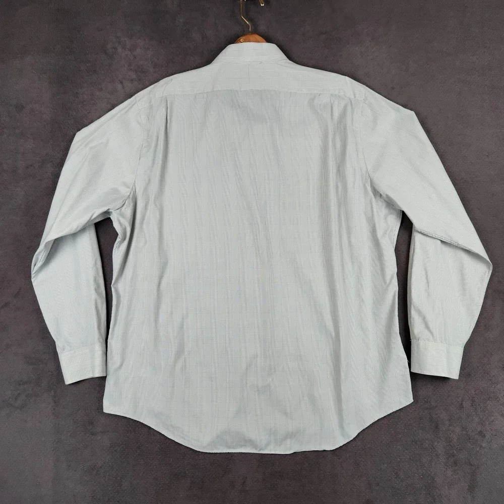 Polo Ralph Lauren Performance Shirt Mens XXL Gray White Micro Check Classic Fit